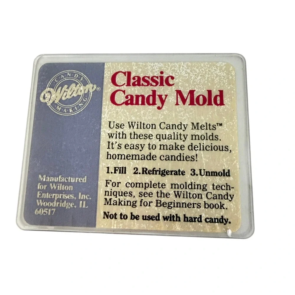 Wilton Candy Molds Lot 5 Easter Christmas Classic 3D Bunny Clear Plastic Set